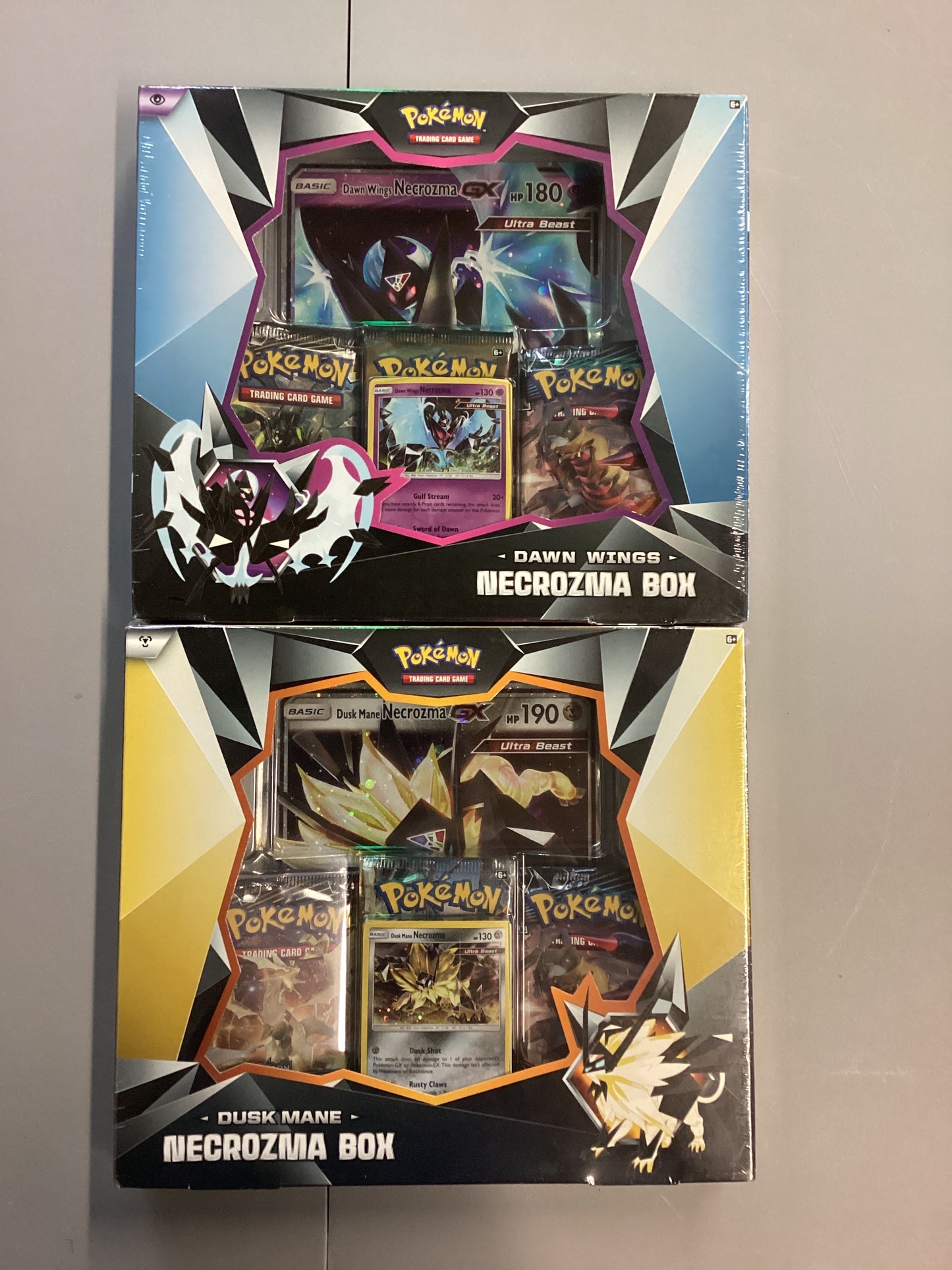 Pokemon TCG Dawn Wings And Dusk Mane Necrozma Boxes Set Of 2
