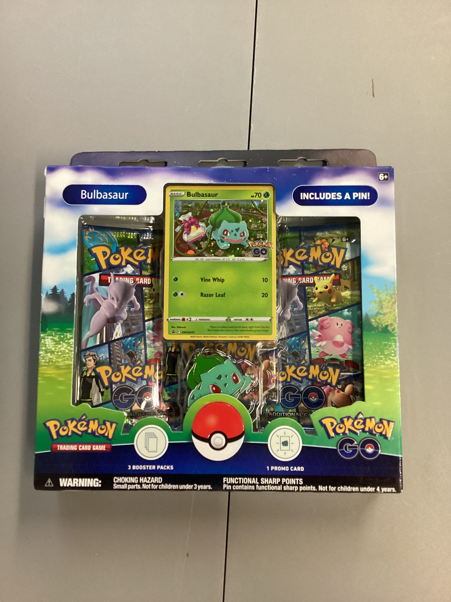 Pokemon TCG Pokemon Go Bulbasaur Pin Box