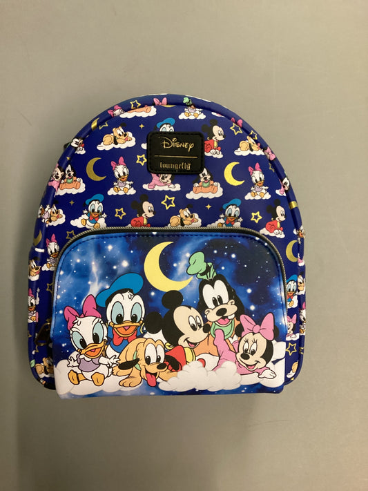 Baby Mickey Mouse And Friends Black Loungefly Mini Backpack