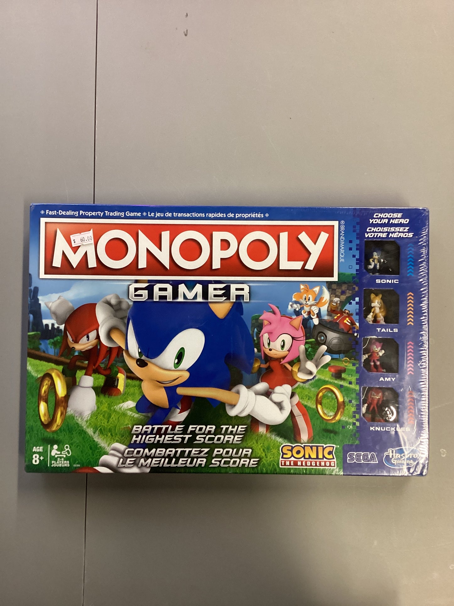 Monopoly Gamer Sonic The Hedgehog Board Game