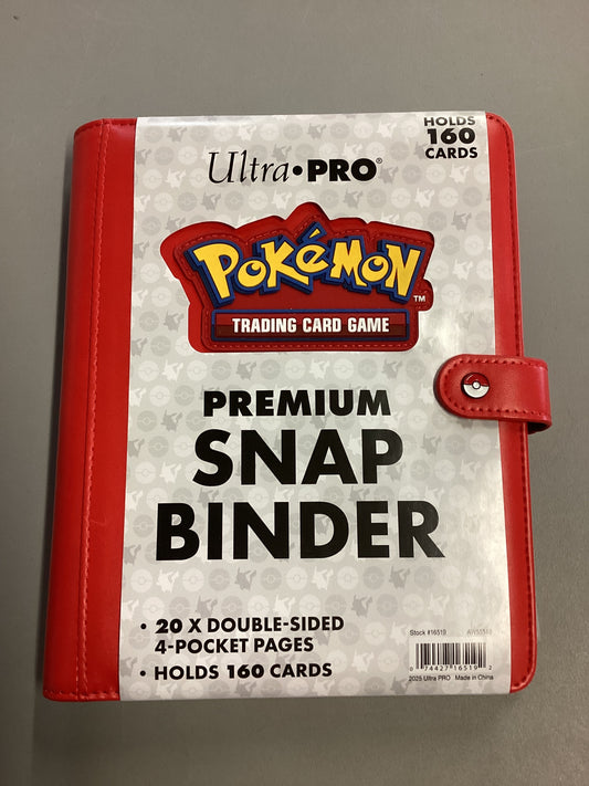 UltraPro Pokemon 4 Pocket Premium Snap Binder