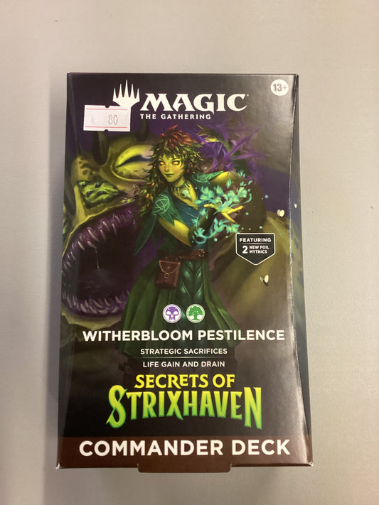Magic The Gathering Secrets Of Strixhaven Commander Deck Witherbloom Pestilence