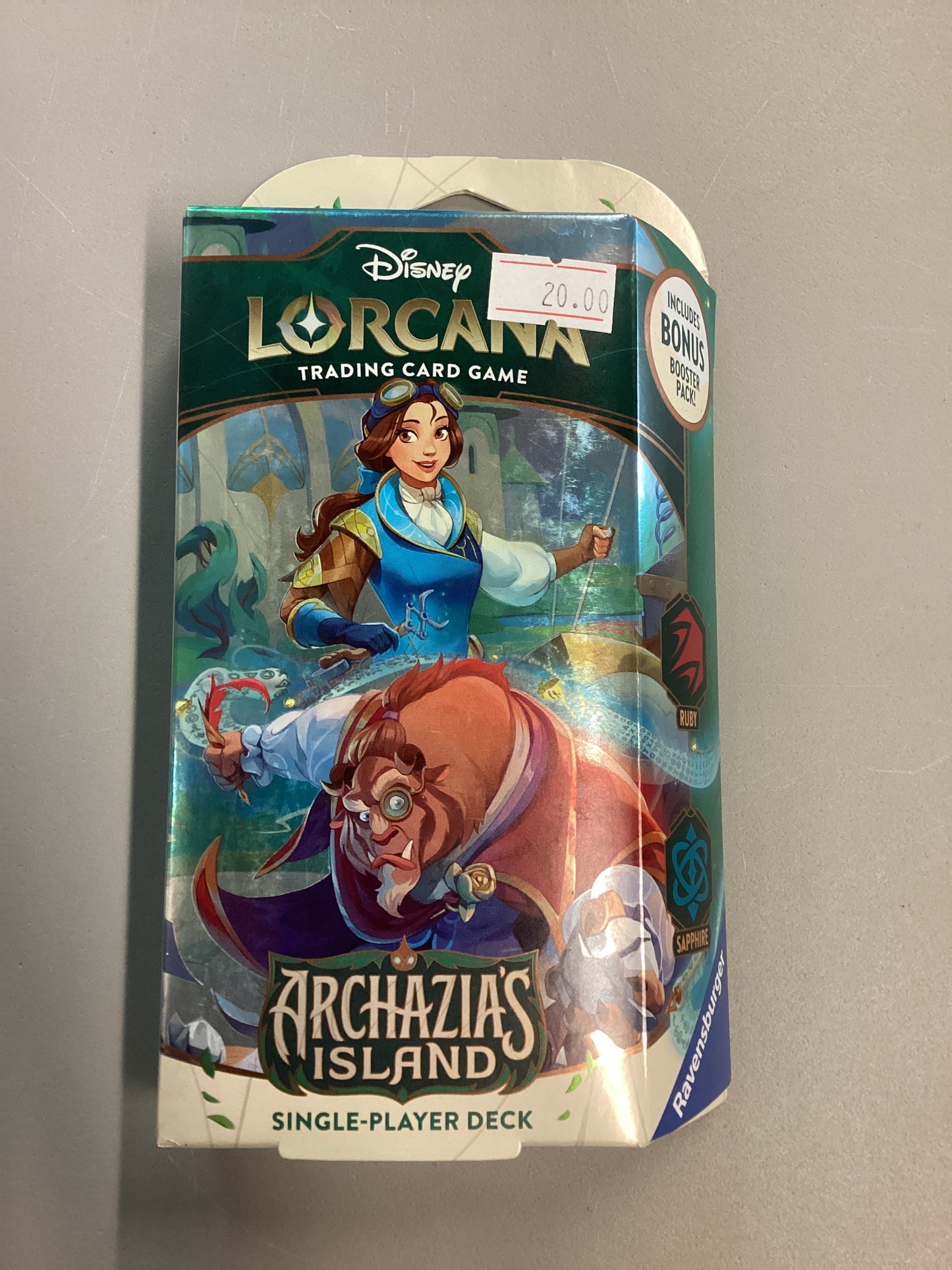 Disney Lorcana Trading Card Game Archazia’s Island Starter Deck Ruby/Sapphire