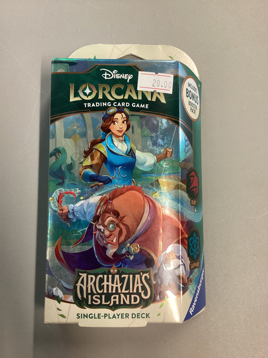 Disney Lorcana Trading Card Game Archazia’s Island Starter Deck Ruby/Sapphire