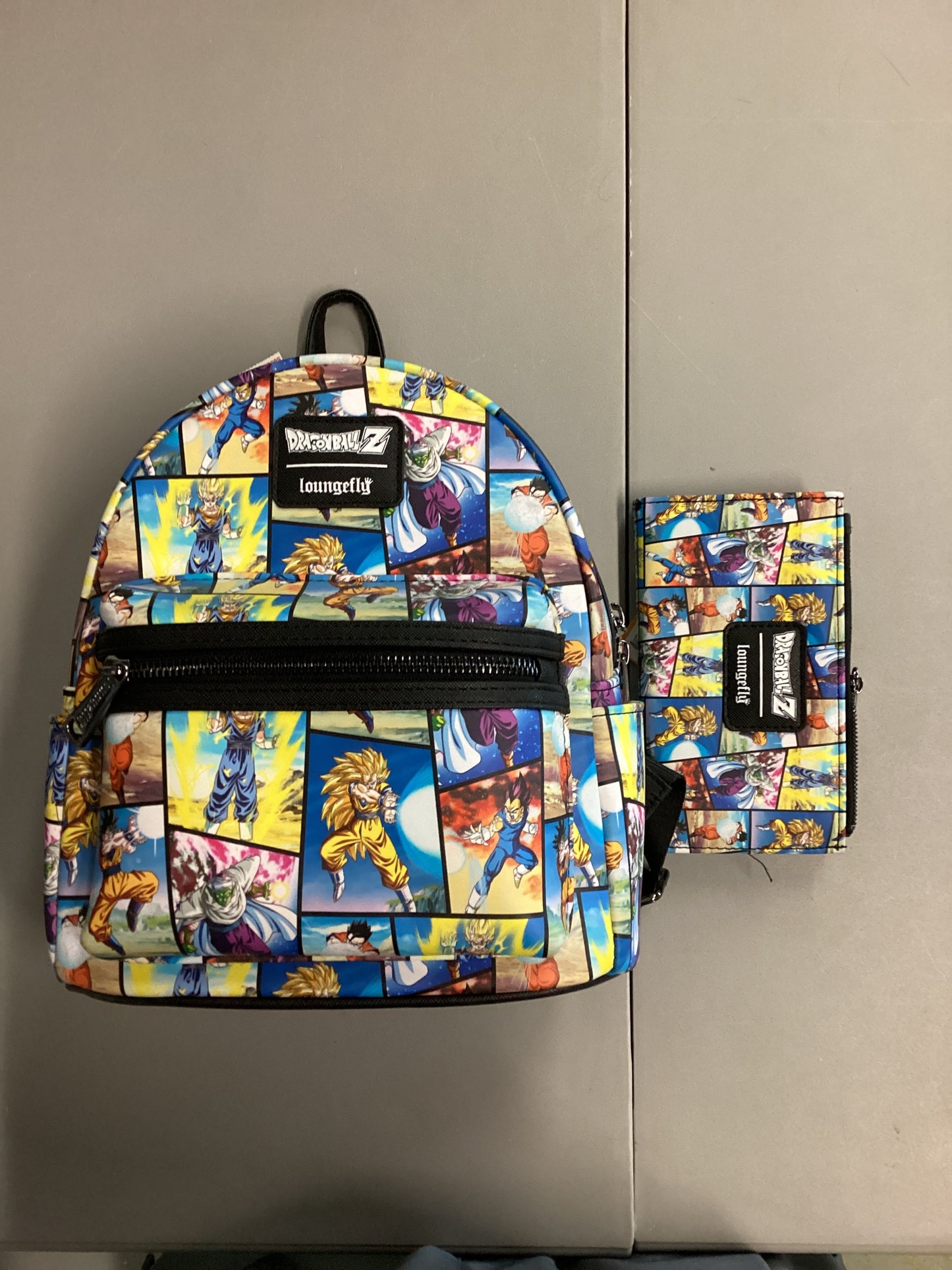 Dragon Ball-Z Loungefly Mini Backpack And Wallet