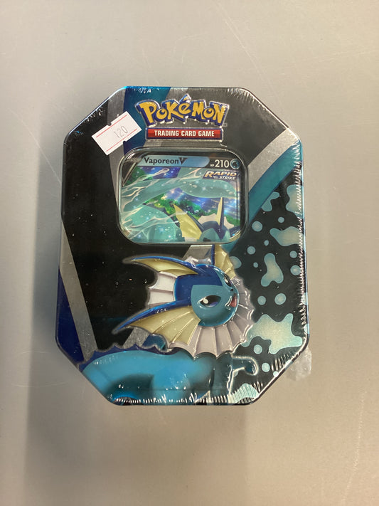 Pokemon TCG Vaporeon V Tin