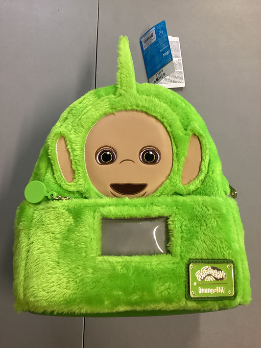Green Teletubbies Dipsy Plush Light Up Loungefly Mini Backpack