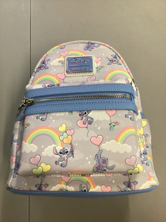 Lilo And Stitch Stitch All Over Print Loungefly Mini Backpack