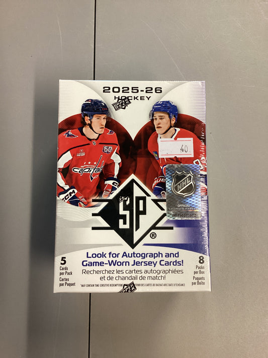 Upper Deck 2025-26 Upper SP Hockey Blaster Box