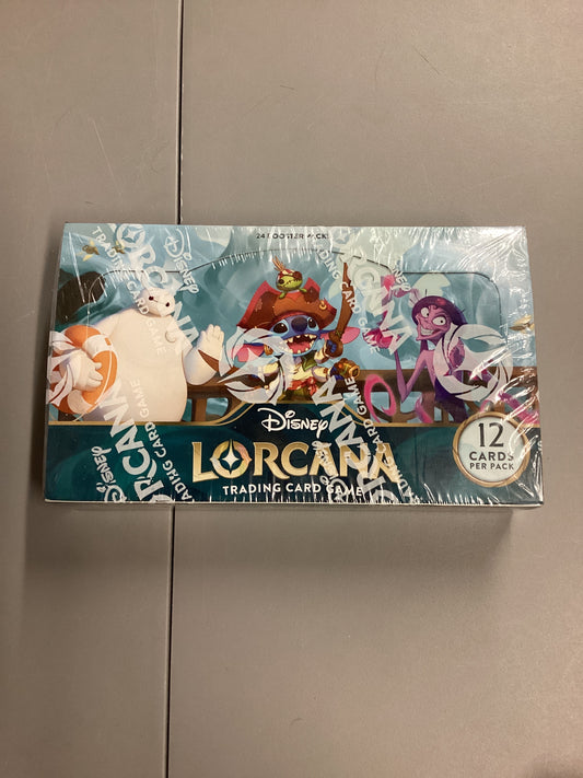 Disney Lorcana Trading Card Game Azurite Seas Sealed Booster Box
