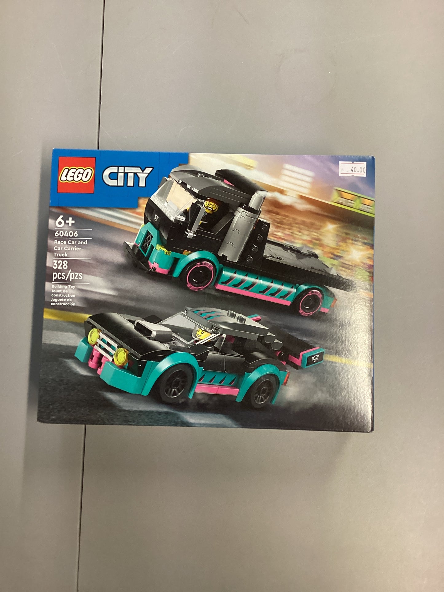 Lego City Race Car And Car Carrier Truck (60406)