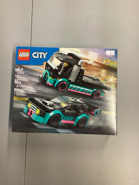 Lego City Race Car And Car Carrier Truck (60406)