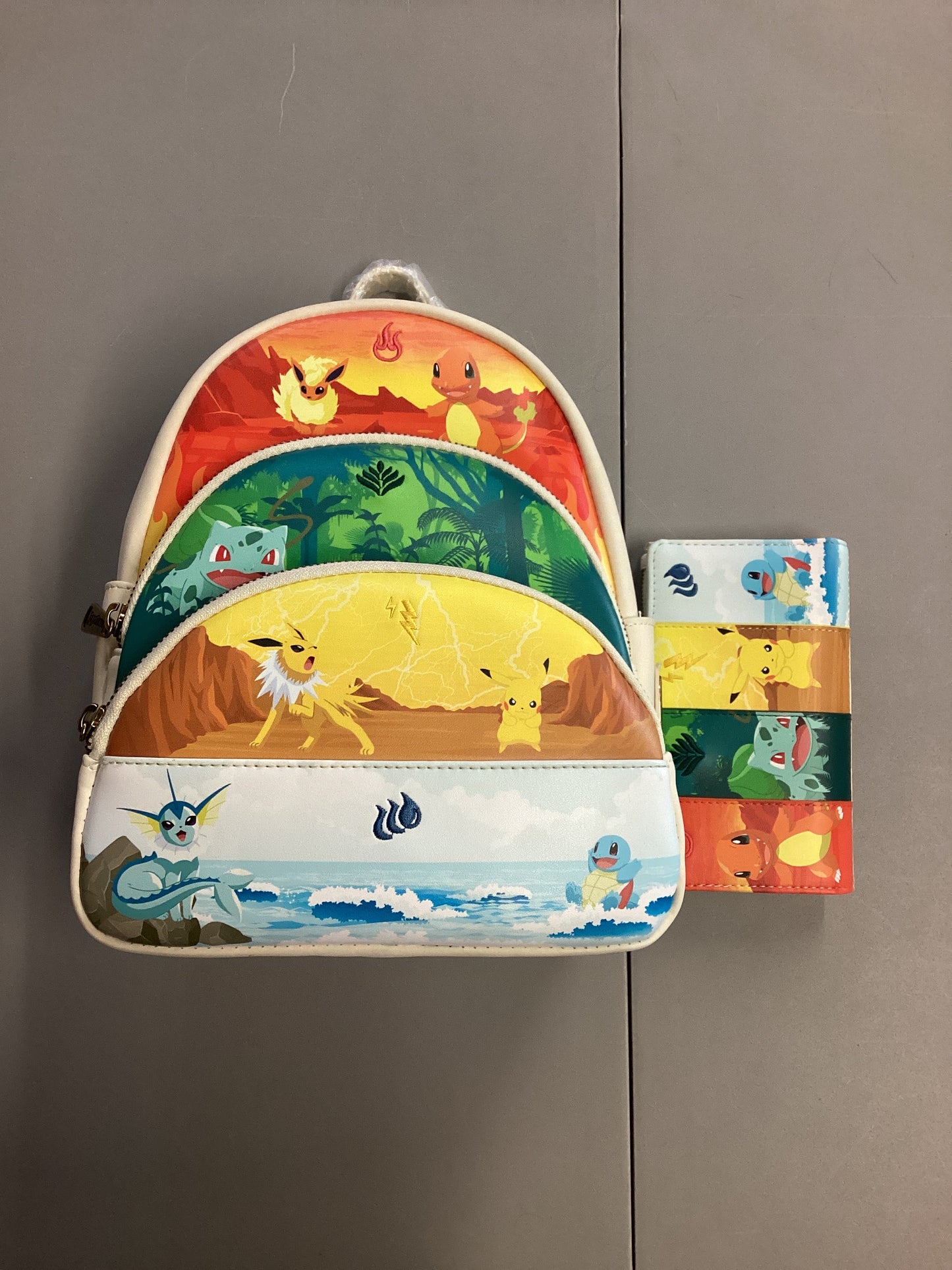 Pokemon Elements Loungefly Mini Backpack And Wallet