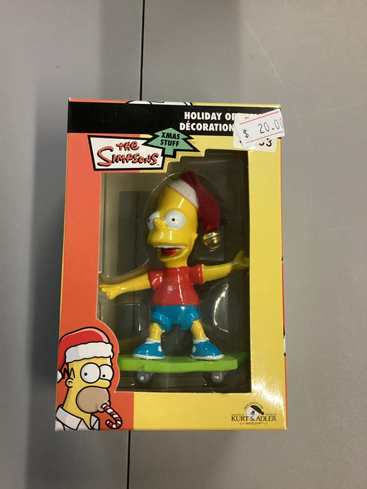 The Simpsons Christmas Ornament Bart Simpson Skateboarding