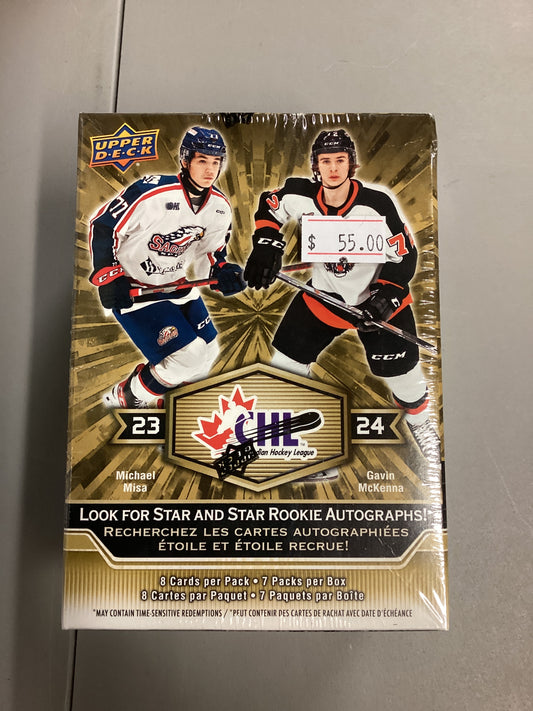Upper Deck 2023-24 CHL Hockey Blaster Box