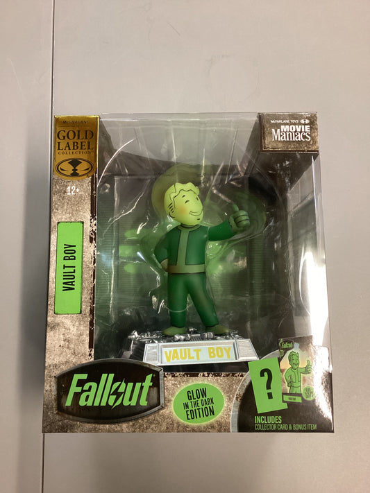 McFarlane Toys Movie Maniacs Fallout Vault Boy Glow In The Dark Figure