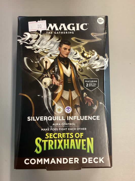 Magic The Gathering Secrets Of Strixhaven Commander Deck Silverquill Influence