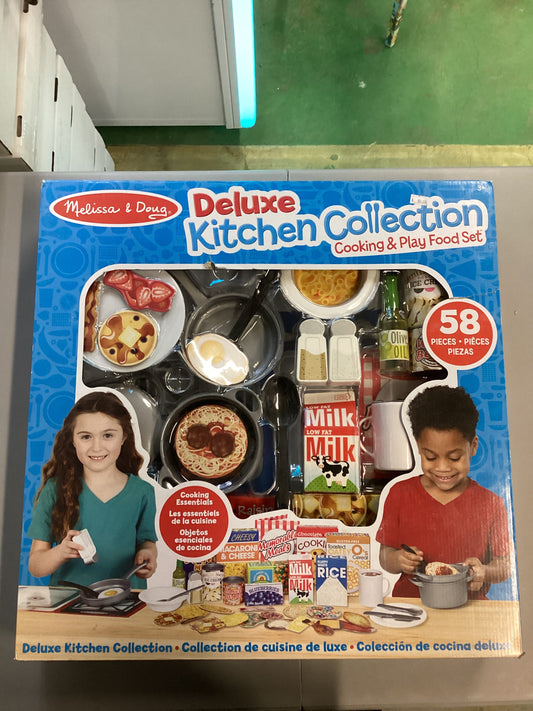 Melissa And Doug Deluxe Kitchen Collection Cooking And Play Food Set