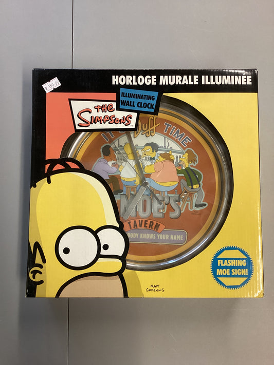 The Simpsons Illuminating Wall Clock It’s Duff Time