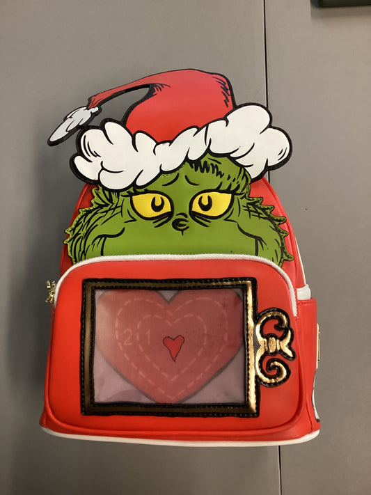 Dr Seuss How The Grinch Stole Christmas Lenticular Heart Loungefly Mini Backpack