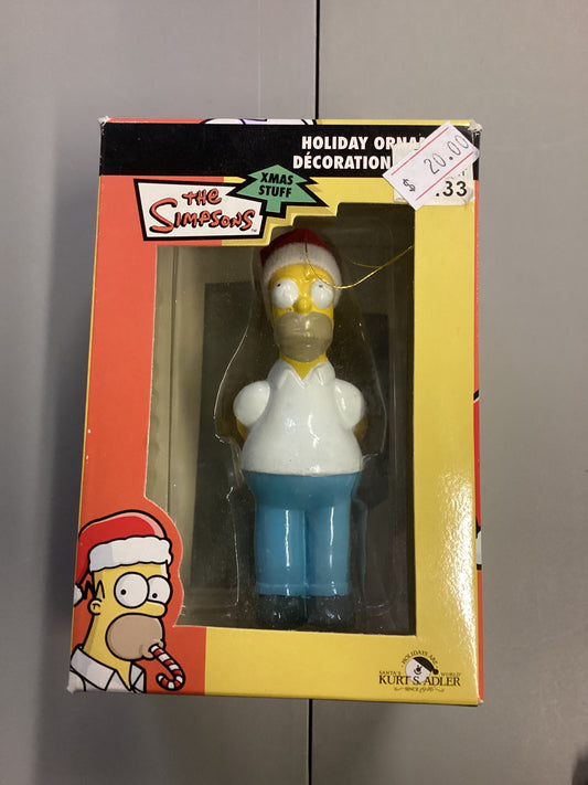 The Simpsons Christmas Ornament Homer Simpson With Candy Canes