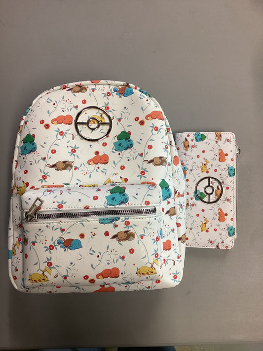Pokemon Sleeping Pokemon Bioworld Mini Backpack