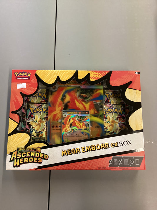 Pokemon Ascended Heroes Mega Emboar ex Box