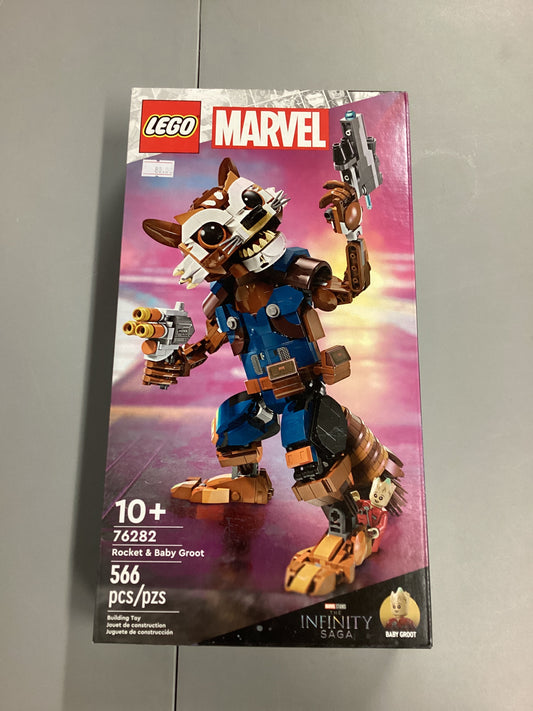 Lego Marvel Rocket And Baby Groot (76282)