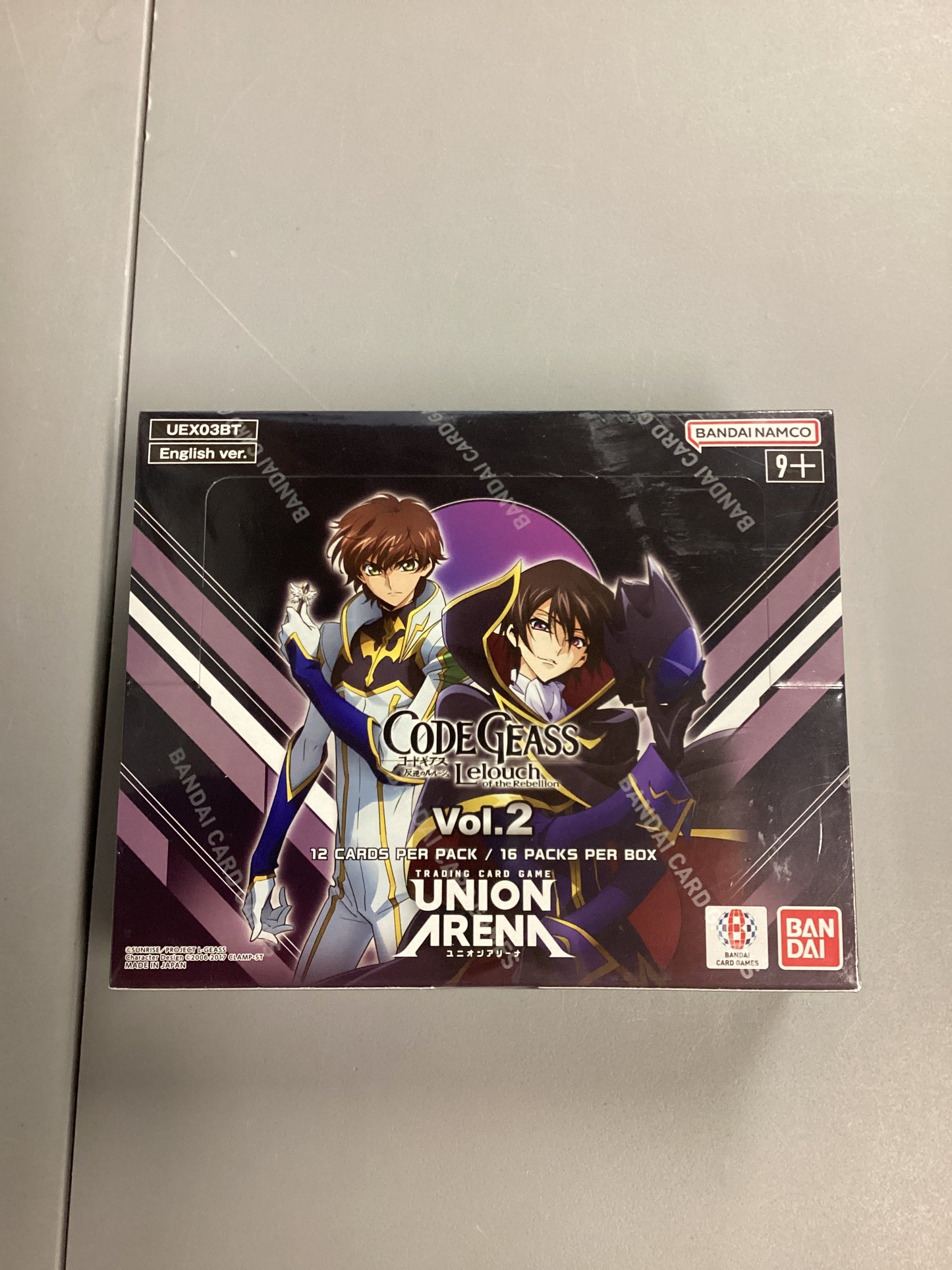 Union Arena Code Geass Volume 2 Sealed Booster Box