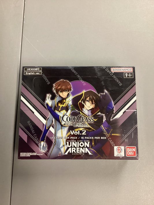 Union Arena Code Geass Volume 2 Sealed Booster Box