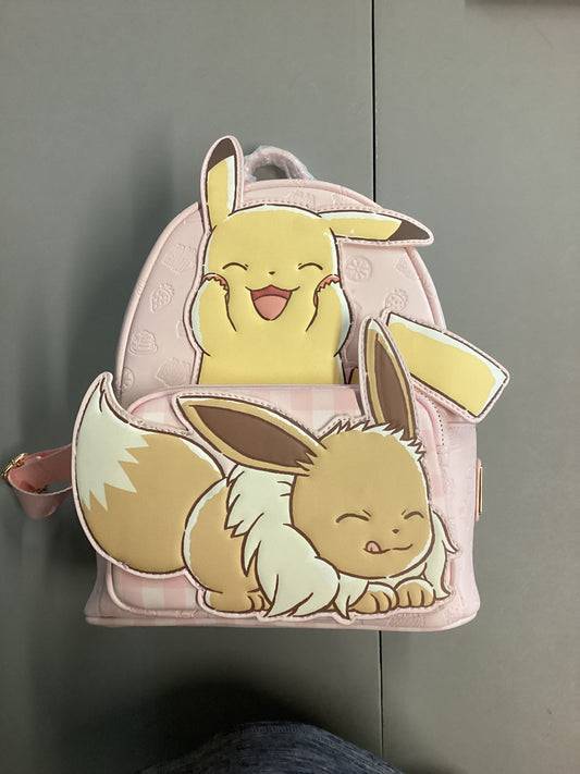 Pokemon Pikachu And Eevee Loungefly Mini Backpack