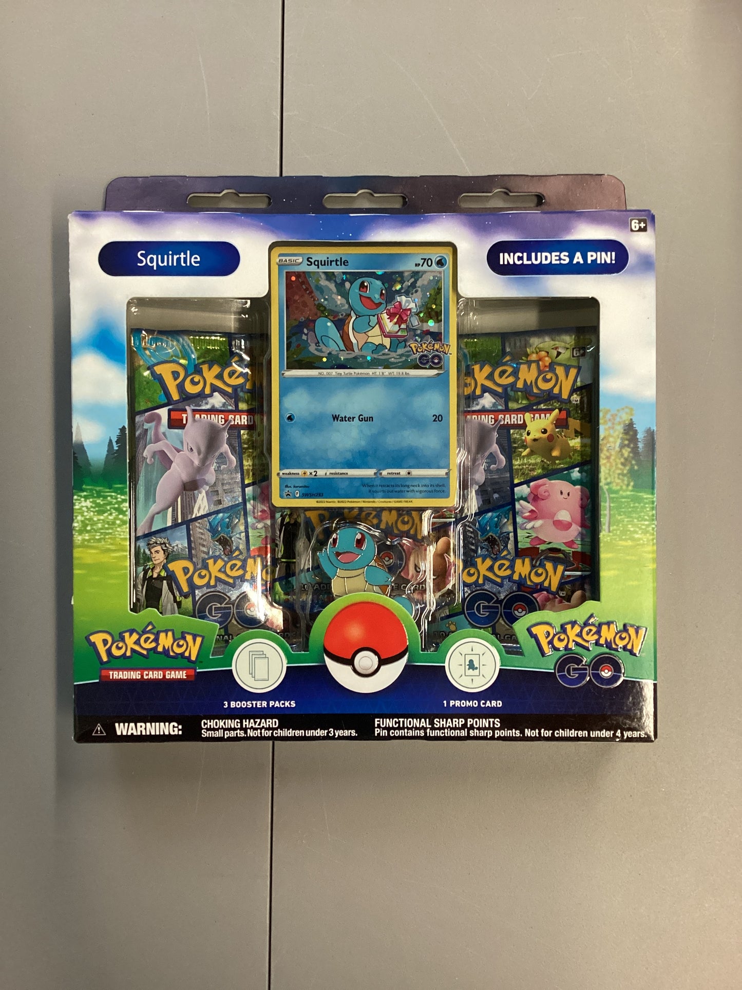 Pokemon TCG Pokemon Go Squirtle Pin Box