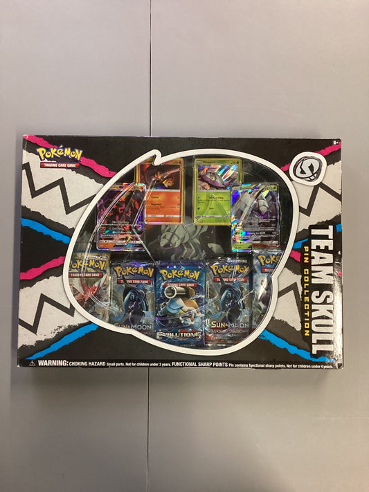 Pokemon TCG Team Skull Pin Collection Box