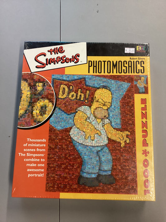 The Simpsons Photomosaics Homer 1000 Piece Puzzle