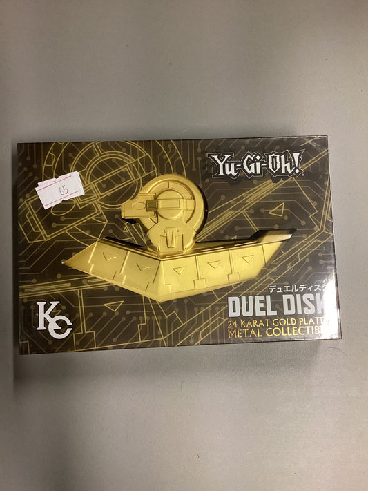 Yu-Gi-Oh! Duel Disk 24 Karat Gold Plated Metal Collectible