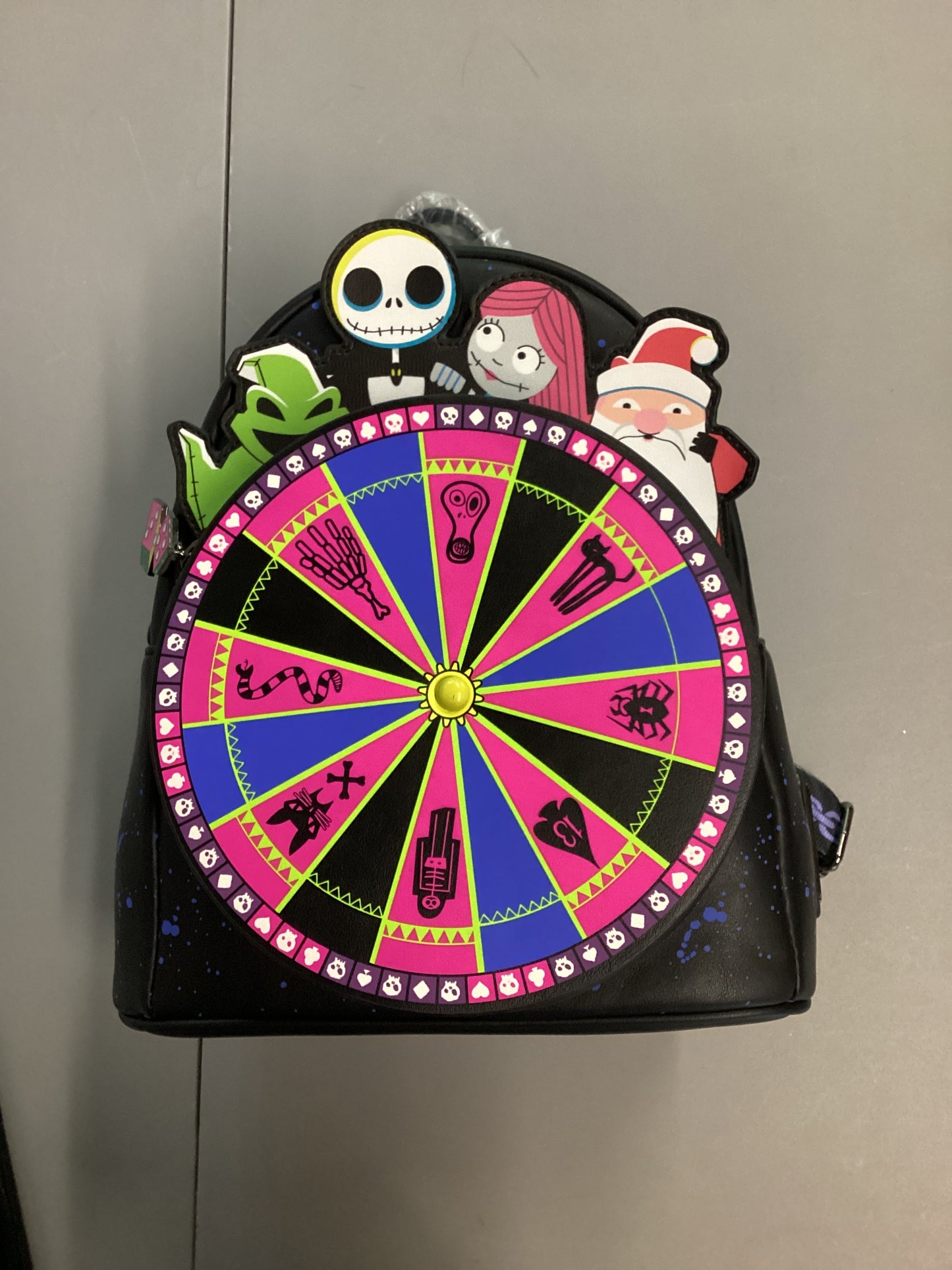Nightmare Before Christmas Roulette Wheel Loungefly Mini Backpack