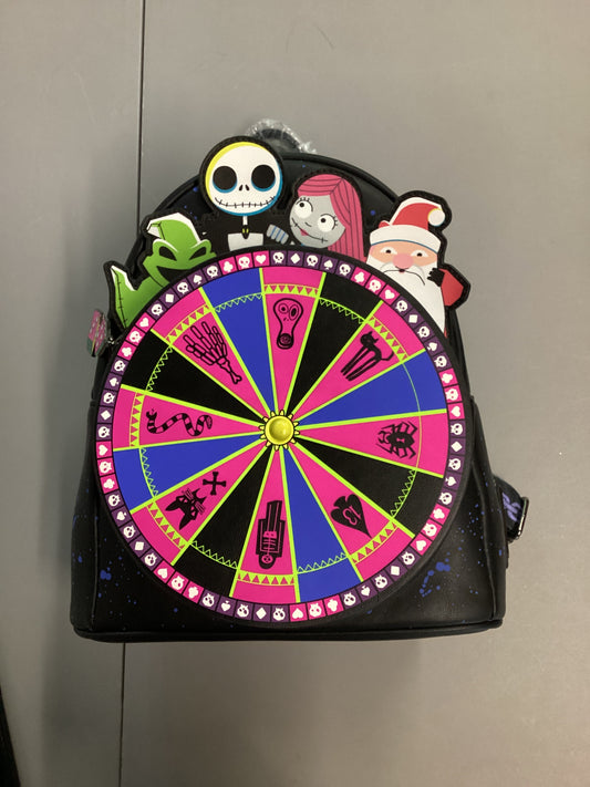 Nightmare Before Christmas Roulette Wheel Loungefly Mini Backpack