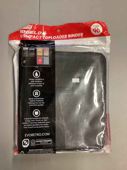 EvoRetro Shield+ 4 Pocket Toploader Binder Black