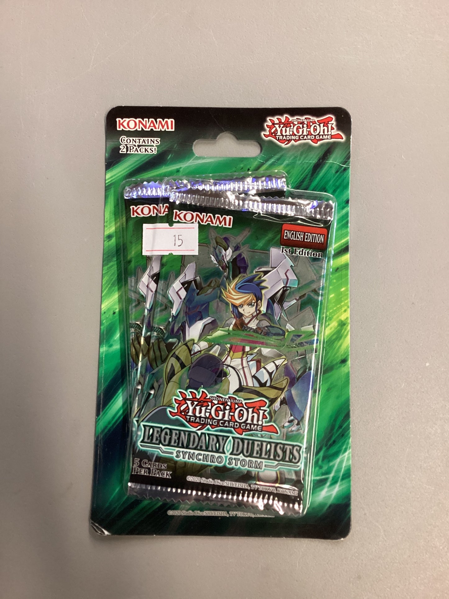 Yu-Gi-Oh! Legendary Duelists Synchro Storm 1st Edition 2 Booster Pack Blister