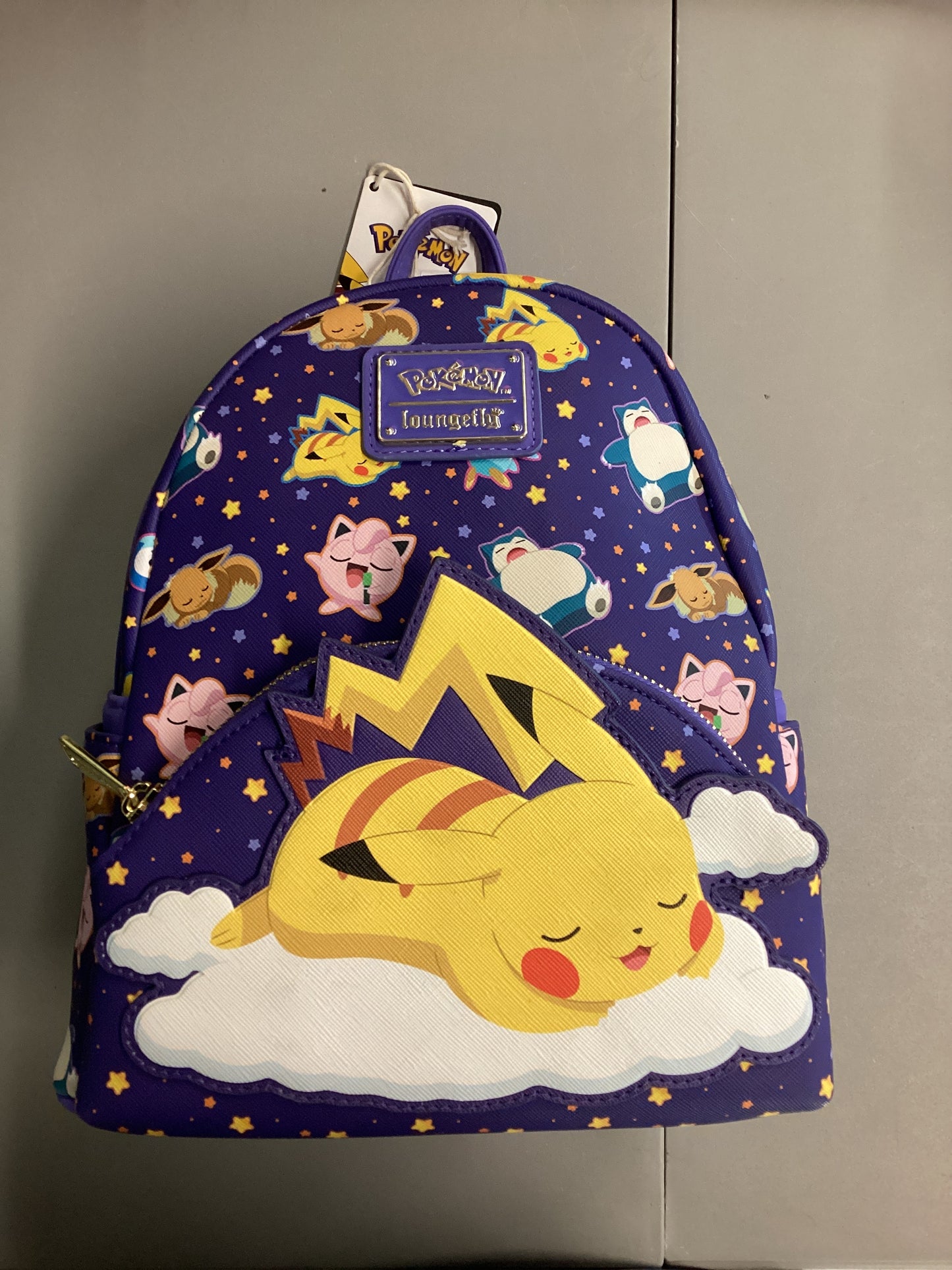 Pokemon Sleeping Pikachu And Friends Loungefly Mini Backpack