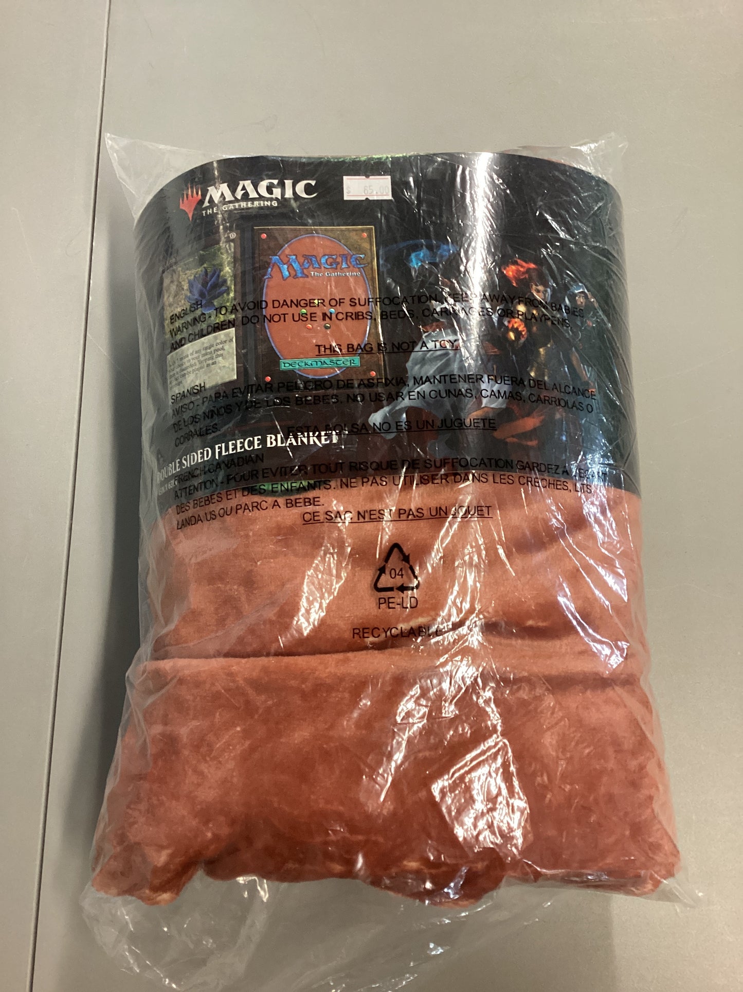 Magic The Gathering Black Lotus Fleece Throw Blanket