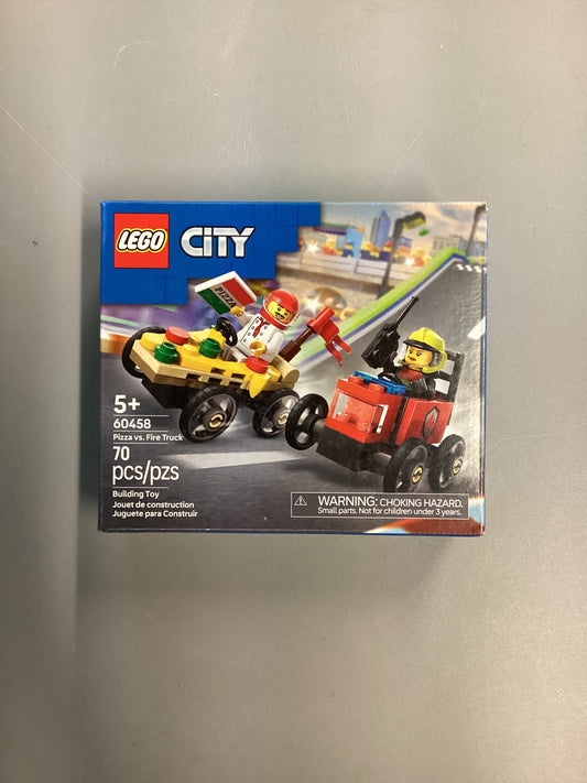 Lego City Pizza Vs Fire Truck (60458)