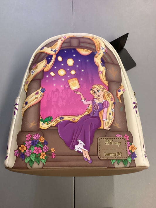 Disney Tangled Rapunzel Lantern Window Loungefly Mini Backpack
