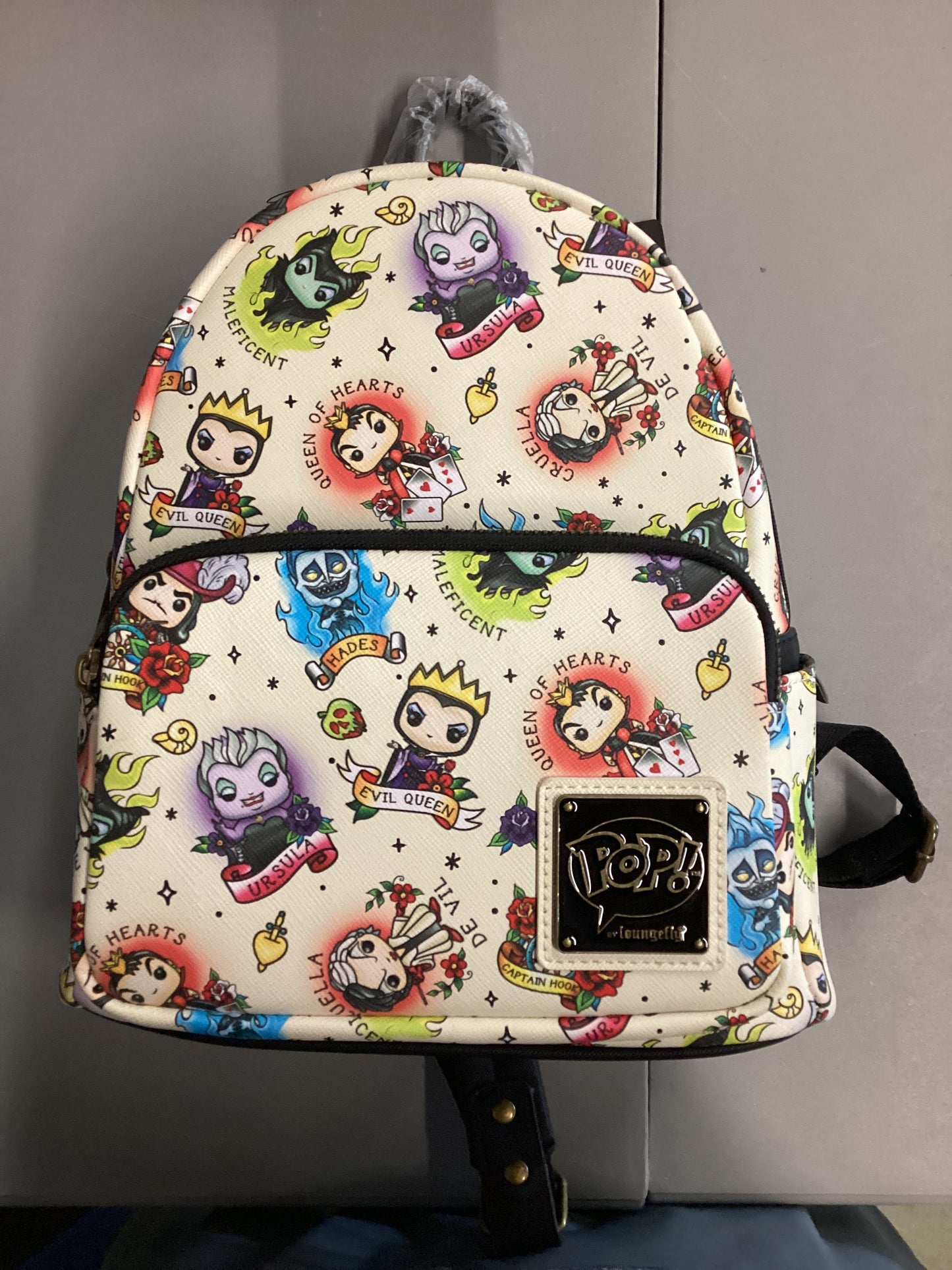 Disney Villains Funko Pop Tattoo Loungefly Mini Backpack