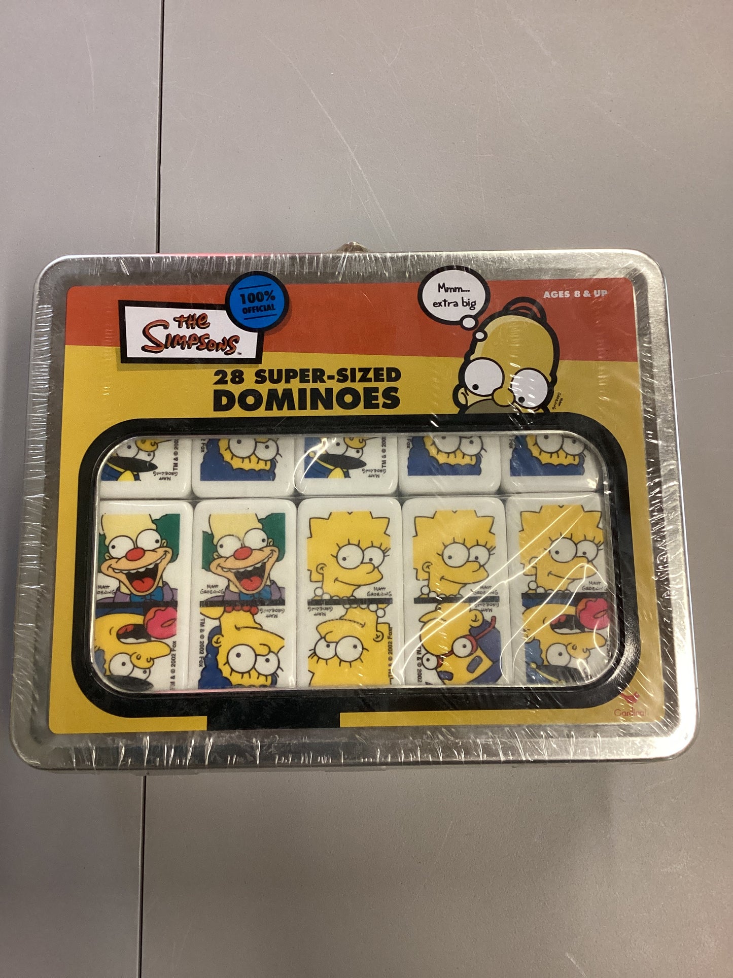 The Simpsons 28 Super Sized Dominoes Large Tin