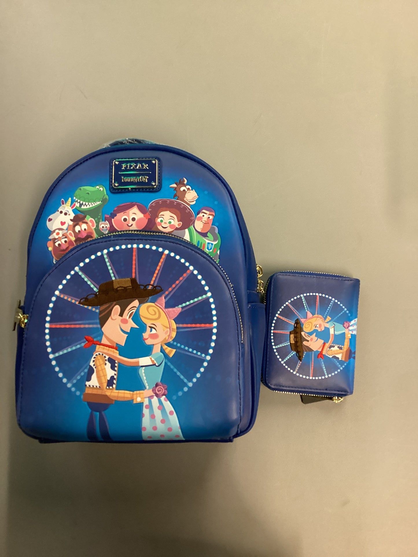 Disney Pixar Toy Story Woody And Bo Peep Mini Backpack And Wallet