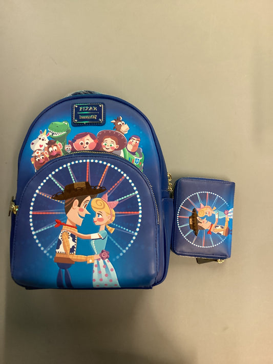 Disney Pixar Toy Story Woody And Bo Peep Mini Backpack And Wallet