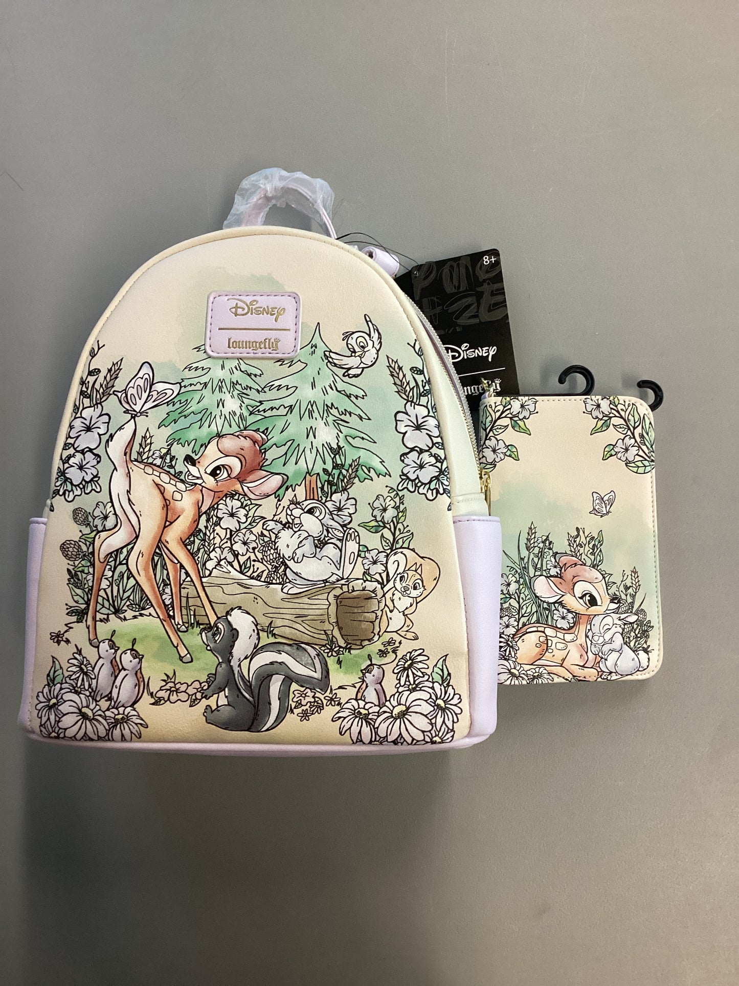Disney Bambi And Forest Friends Loungefly Mini Backpack And Wallet