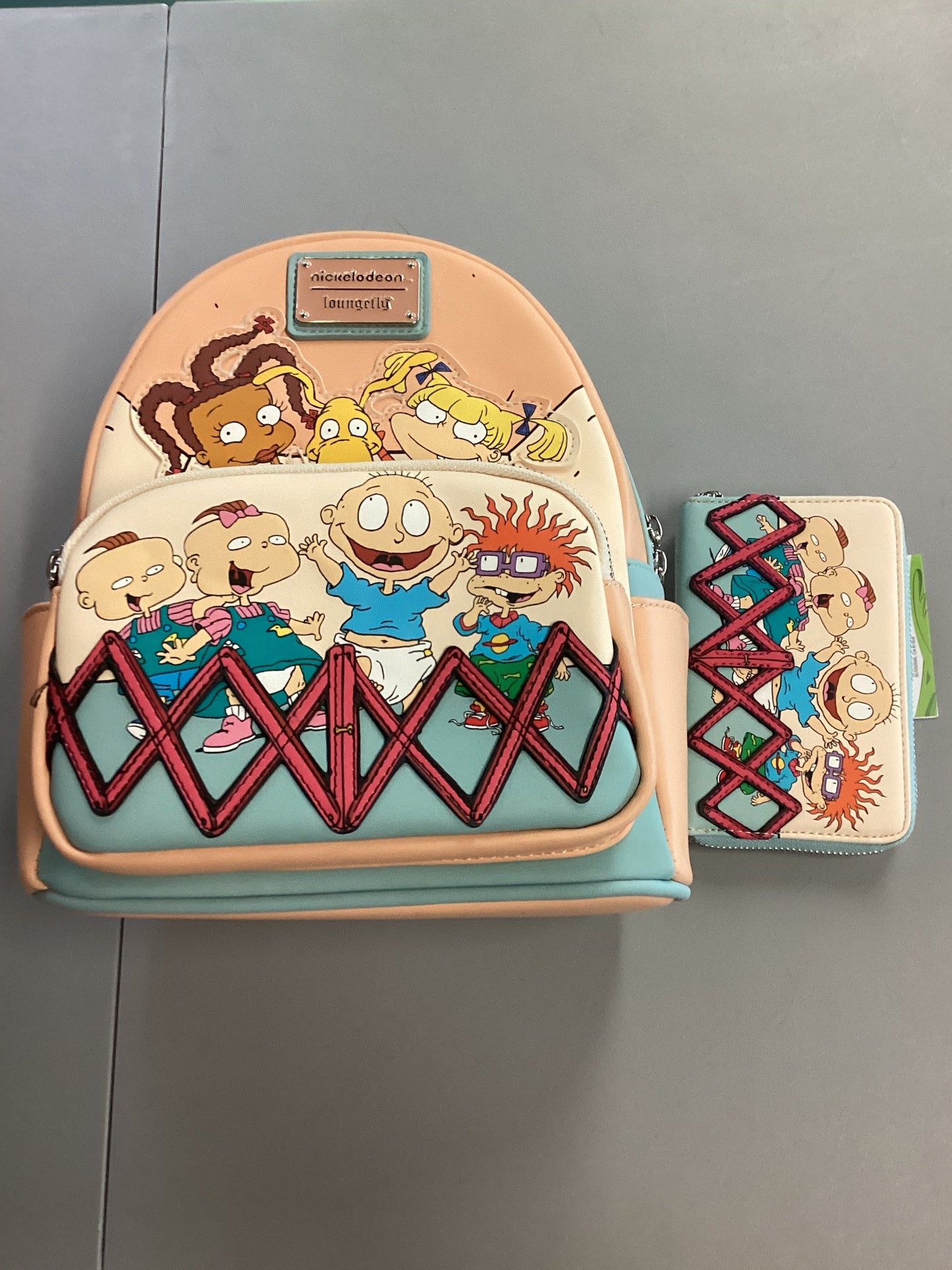 Rugrats 30th Anniversary Loungefly Mini Backpack And Wallet