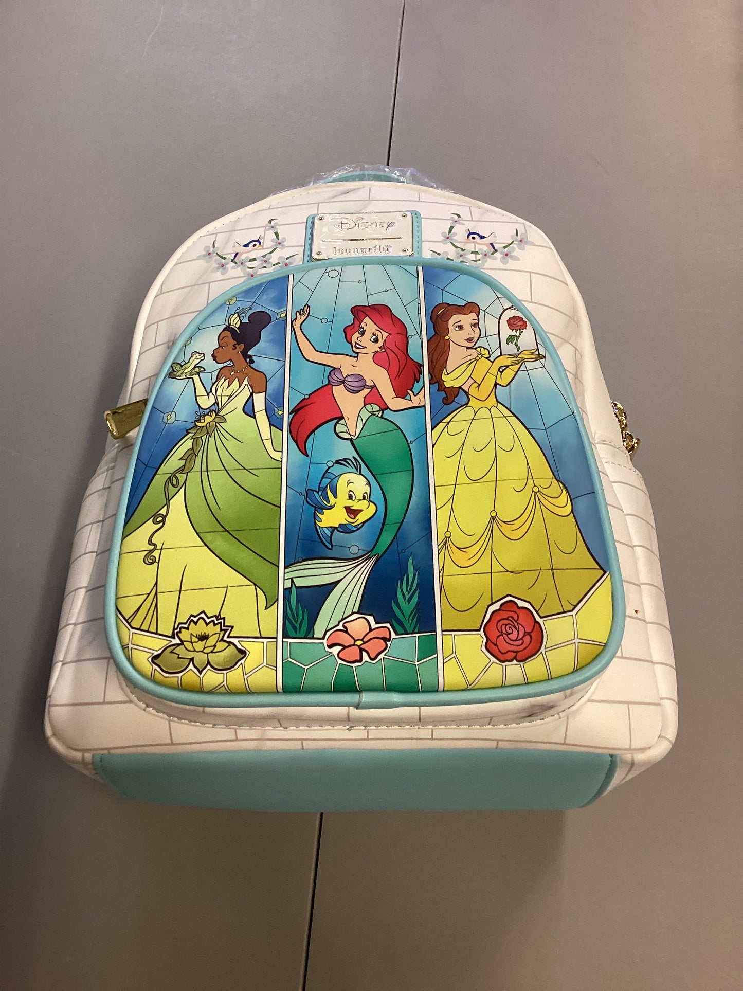 Disney Princesses Stained Glass Loungefly Mini Backpack